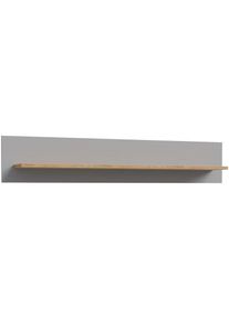 FORTE, FORTE Wandboard &raquo;Bohol, Wandregal, einfache Montage&laquo; B/H/T 160/29,6/21,9 erh&auml;ltlich in 2 Dekoren, Landhausstil, eichefarben, grau, 