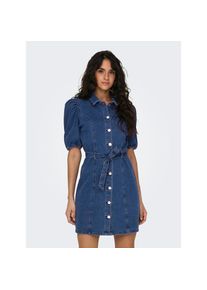 Only, Unisex, Only Jeanskleid &raquo;ONLVIBBE SS BELT DNM DRESS NOOS&laquo;, medium blau denim, XS, N-Gr, Kurzes Denim Kleid von Only