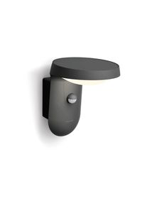 Philips, Aussen-Wandleuchte &raquo;Tyla HV 9W mit Sensor, Anthrazit&laquo; Warmweiss, schwarz