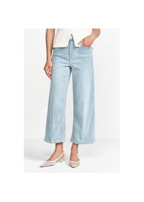 Richroyal, Unisex, RICHROYAL 7/8-Jeans Culotte Light Blue Satin Denim, denim blau, 32, L&auml;nge 32, Culotte von RICHROYAL