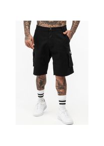 Lonsdale, Unisex, Cargoshorts &raquo;BALRATH&laquo; mit Eingrifftaschen, aus Baumwolle, gerader Schnitt, schwarz, grau, 3XL, N-Gr, Viel Stauraum durch 