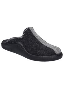 Josef Seibel, Unisex, Pantoffel &raquo;Monaco 62&laquo; Hausschuh, Slipper mit Ziern&auml;hte, hellgrau, dunkelgrau, 42, Bequemer Hausschuh zum Schlupfen