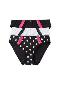 bonprix, Unisex, bonprix Slip &raquo;Slip Baumwolle (3er Pack)&laquo; Packung, 3 Stk. mit elastischen N&auml;hten, aus hautfreundlicher Baumwolle, im 3er Pack, schwarz