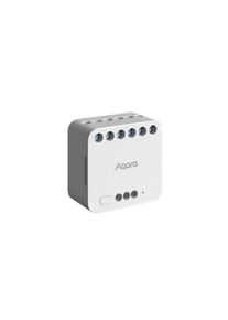 Aqara, Smart-Home-Steuerelement &raquo;T2 Weiss, 100-250 V, 10A 50/60 Hz&laquo;, wei&szlig;, Unterst&uuml;tzung f&uuml;r Apple Home und Matter &uuml;ber eine Bridge