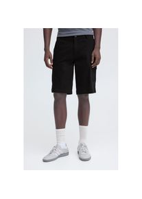 Blend, Unisex, Shorts &raquo;BHMASON SLIM/REG CARGO SHORTS&laquo; mit Markenlabel, aus Baumwollmischung, Regular Fit, elastisch, schwarz beauty melange, M, N-Gr, 