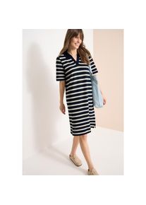 Cecil, Unisex, Strickkleid aus Ajourstrick, knielang, universal blau, XXL (46), N-Gr, Kleid f&uuml;r Unisex von Cecil