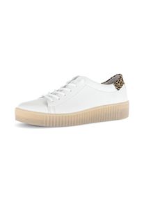 Gabor, Unisex, Slip-On Sneaker , Freizeitschuh, Halbschuh, Slipper mit Kontrastbesatz an der Ferse, wei&szlig;, 36, Slipper mit elastischen Schn&uuml;rsenkeln