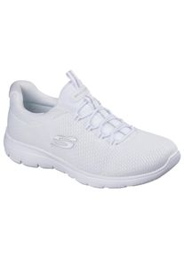 Skechers, Unisex, Slip-On Sneaker &raquo;SUMMITS-SUMMER BLUSH&laquo; Arbeitsschuh, Freizeitschuh, Slipper mit Memory Foam, wei&szlig;, 40, Sportive Skechers Sneaker mit