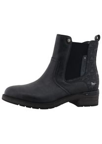 Mustang Shoes, Unisex, Winterstiefelette &raquo;Gelja&laquo; Stiefelette, Winterboots mit Anziehlasche, nachtblau, 37, Chelseaboots im klassischen Design!