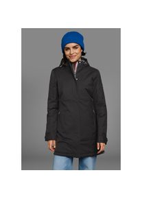 Polarino, Unisex, Funktionsmantel Atmungsaktiv, winddicht und wasserdicht, schwarz, 34, Warm wattierter Wintermantel von Polarino