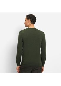 OLYMP, Unisex, OLYMP V-Ausschnitt-Pullover &raquo;OLYMP Strick Casual&laquo; klassischer Strickpullover, olive, M, Pullover von OLYMP