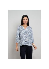 Seidel Moden, Unisex, Druckbluse &raquo;Otto exclusiv&laquo; mit Minimalmuster - Viskose- MADE IN GERMANY, jeans, 42, Sommerliche 3/4-Bluse von Seidel Moden