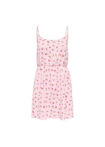 Only, Unisex, Only Minikleid &raquo;ONLALTA S/L SHORT STRAP DRESS PNT ZLO&laquo;, roseate spoonbill aop:rot flowers, XS, N-Gr, Kleid von Only
