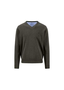 Fynch-Hatton, Unisex, Fynch-Hatton Strickpullover mit V-Ausschnitt, cypress, S, Langarmpullover von Fynch-Hatton