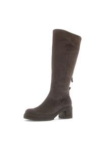 Gabor, Unisex, Winterstiefel , Blockabsatz, Langschaftstiefel in Bequemweite G (= weit), braun dunkel, 42, Normalschaft, Stiefel mit zus&auml;tzliche 
