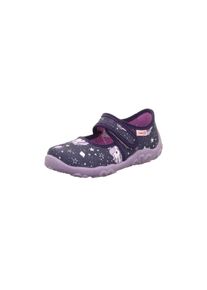 Superfit, Unisex, Hausschuh &raquo;BONNY, WMS: mittel&laquo; Kindergartenschuh mit Einhorn-Motiv, Gr&ouml;ssenschablone zum Download, lila bunt, einhorn, 30, Ballerina