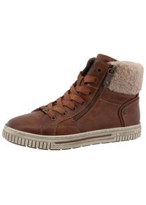 Mustang Shoes, Unisex, Winterboots &raquo;Janique&laquo; High Top Sneaker, Winterboots mit Warmfutter, braun, 43, F&uuml;r die kalte Jahreszeit!
