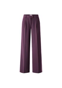 Richroyal, Unisex, RICHROYAL Bundfaltenhose mit B&uuml;gelfalten, Wide Leg, mulberry, 38, N-Gr, Hose von RICHROYAL