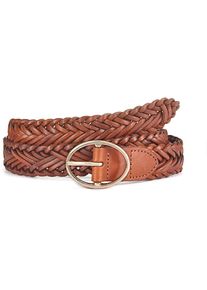 Lascana, Unisex, Lascana Lederg&uuml;rtel &raquo;H&uuml;ftg&uuml;rtel, Flechtg&uuml;rtel, Anzugg&uuml;rtel, Hoseng&uuml;rtel, G&uuml;rtel&laquo; aus Leder im klassischen Look f&uuml;r Jeans & Kleider, 