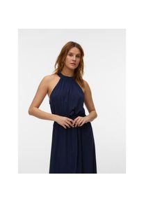 V&eacute;ro Moda Vero Moda, Unisex, Maxikleid &raquo;VMEASY JOY S/L LONG HALTERNECK DRESS WVN&laquo; Viskose, navy blazer, S, N-Gr, Langes Kleid von Vero Moda