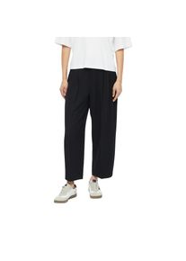 s.Oliver, Unisex, s.Oliver Bundfaltenhose Hohe Leibh&ouml;he, Barrel Beinform, kn&ouml;chellang, schwarz, 46, N-Gr, Hose von s.Oliver Red Label