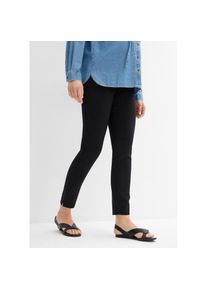 bonprix, Unisex, bonprix Umstandshose im Chino-Stil, mit Gummiz&uuml;gen und bequemem Jersey-Einsatz am Bauch, schwarz, 34, N-Gr, Hoher Tragekomfort durch 
