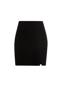 Lscn By Lascana, Unisex, LSCN by LASCANA Minirock mit kleinem Schlitz, schwarz, 40, Elastischer Bund