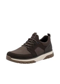 Rieker, Unisex, Slip-On Sneaker Slipper, Schlupfschuh, Halbschuh mit weicher MemoSoft-Innensohle, dunkelbraun, 41, Sneaker mit Gummizug f&uuml;r leichten 