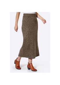 Heine, Unisex, Heine Strickrock, schoko, sesam, meliert, 48, melierte Qualit&auml;t