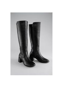 Aniston Shoes, Unisex, Aniston SHOES Stiefel Stiefelette, Schn&uuml;rboots, Blockabsatz, schwarz, 40, Normalschaft, Eleganter Stiefel mit einer Schafth&ouml;he 