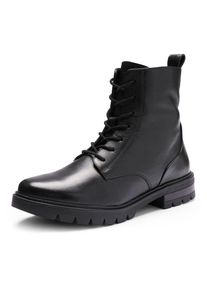 Ara, Unisex, Schn&uuml;rstiefelette &raquo;CAMBRIDGE&laquo; Business Stiefel in Bequemweite G (= weit), schwarz, 5 (38), Schn&uuml;rboots mit einer Kombination aus 