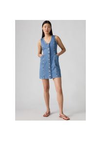 Levi's Levi's, Unisex, Jeanskleid &raquo;VIANNA VEST DRESS&laquo; Eingrifftaschen mit V-Ausschnitt, Slim Fit, &auml;rmellos, special showing, M (38), N-Gr, Jeanskleid VIANNA 