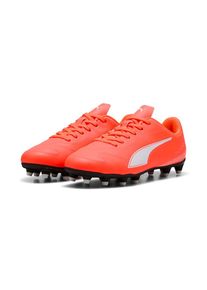Puma, Unisex, Puma Fussballschuh &raquo;VITORIA II FG/AG JR&laquo; f&uuml;r Rasen- und Kunstrasenpl&auml;tze, glowing rot, Puma wei&szlig;, 38,5, Fussballschuh f&uuml;r Rasenpl&auml;tze 