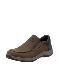 Rieker, Unisex, Slipper Halbschuh, Slip-on Sneaker mit RiekerTEX-Membran, bequeme Weite, dunkelbraun, schwarz, 43, Slipper mit beidseitigen Gummiz&uuml;gen