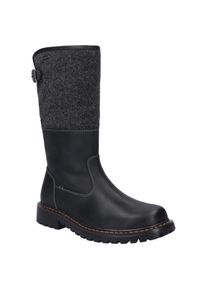 Josef Seibel, Unisex, Winterstiefel &raquo;Chance 41&laquo; Biker Boots, Schn&uuml;rstiefel, Snowboots mit Lammfell gef&uuml;ttert, schwarz, 43, Klassischer Stiefel f&uuml;r 
