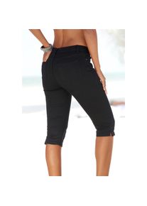 Beachtime By Lascana, Unisex, Beachtime by Lascana Caprihose &raquo;in 3/4-L&auml;nge perfekt f&uuml;r den Sommer&laquo; bequeme Sommerhose mit Elasthan, schwarz, 42, N-Gr,