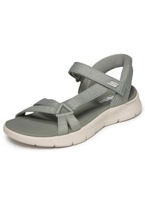 Skechers, Unisex, Sandale &raquo;GO WALK FLEX SANDAL-ILLUMINATE&laquo; Sandalette, Trekking Sandale mit Gogo Mat Fussbett, sage, oliv, 38, Bequeme Sandale mit 