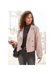 Lascana, Unisex, Lascana Kurzjacke &raquo;im Trench-Stil mit zweireihigem Knopfverschluss&laquo; Verk&uuml;rzte Trenchjacke, leichte &Uuml;bergangsjacke, Fr&uuml;hlingsjacke, 