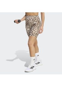 adidas Performance, Unisex, adidas Performance Shorts &raquo;OPTIME ESSENTIALS WORKOUT LEGGINGS, KURZ, LEOPARDENPRINT&laquo;, crystal linen, khaki six, schwarz 