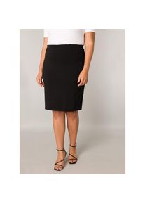 Base Level Curvy, Unisex, Bleistiftrock kniefrei mit Viskose und Stretch, schwarz, 54 (56), Rock von Base Level Curvy
