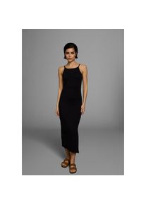 AJC, Unisex, AJC Maxikleid Ohne Taschen aus Single Jersey, mit verstellbaren Spaghettitr&auml;gern, schwarz, 32, N-Gr, Maxikleid f&uuml;r einen luftigen und 