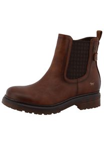 Mustang Shoes, Unisex, Winterstiefelette &raquo;Patricia&laquo; Winterboots, Stiefelette mit TEX-Membrane, dunkelbraun, 38, Klassischer Chelseaboots - perfekt f&uuml;r