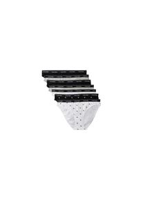 Calvin Klein Underwear, Unisex, Bikinislip &raquo;BIKINI 7PK&laquo; Packung, 7er-Pack, K&ouml;rpernahe Passform mit elastischem Bund, grau heather, schwarz, grau 