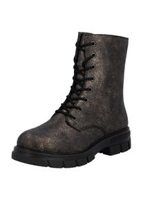 Rieker, Unisex, Schn&uuml;rboots , Stiefelette, Blockabsatz, mit zus&auml;tzlichem Innenreissverschluss, bronzefarben, 40, Schn&uuml;rboots im modischen Design, mit 