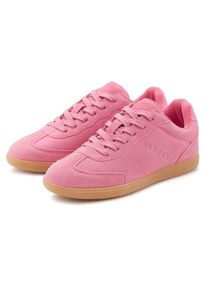 ELBSAND, Unisex, Sneaker &raquo;Freizeitschuh, Ledersneaker, Schn&uuml;rschuh&laquo; Retro Sneaker, Lederschuh, Schn&uuml;rhalbschuh aus Leder Unisex, pink, 39, Modischer 