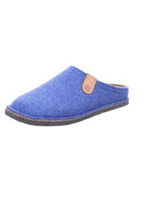 Rohde, Unisex, Pantoffel &raquo;CALMYS N&deg;15&laquo; Clog, Hausschuh, Homeslipper, Filz in melierter Optik, blau, 38, Mit kleinem Label