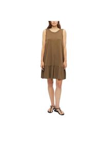 s.Oliver, Unisex, s.Oliver Maxikleid Ohne Taschen Sommerkleid in Allover-Optik, teak braun, 34, N-Gr, Kleid von s.Oliver Red Label
