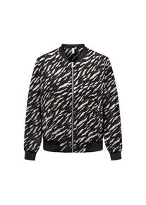 Only Carmakoma, Unisex, Only CARMAKOMA Bomberjacke &raquo;CARLUX LIFE LS BOMBER JACKET NOOS&laquo; Materialmix, regular fit, brush aop:noos derifting zebra, 42, 