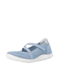 Remonte, Unisex, Riemchenballerina Klettschuh, Slipper mit Lite ́n Soft-Ausstattung, hellblau, 38, Ballerina mit praktischem Klettriemchen