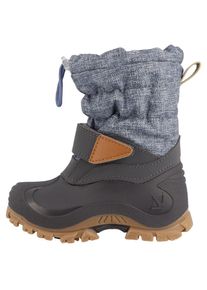 Lurchi, Unisex, Snowboots &raquo;Finn&laquo; Winterboots mit Schurwolle, Gr&ouml;ssenschablone zum Download, grau, jeansblau, 29, Robuster Winterstiefel f&uuml;r die kalte 